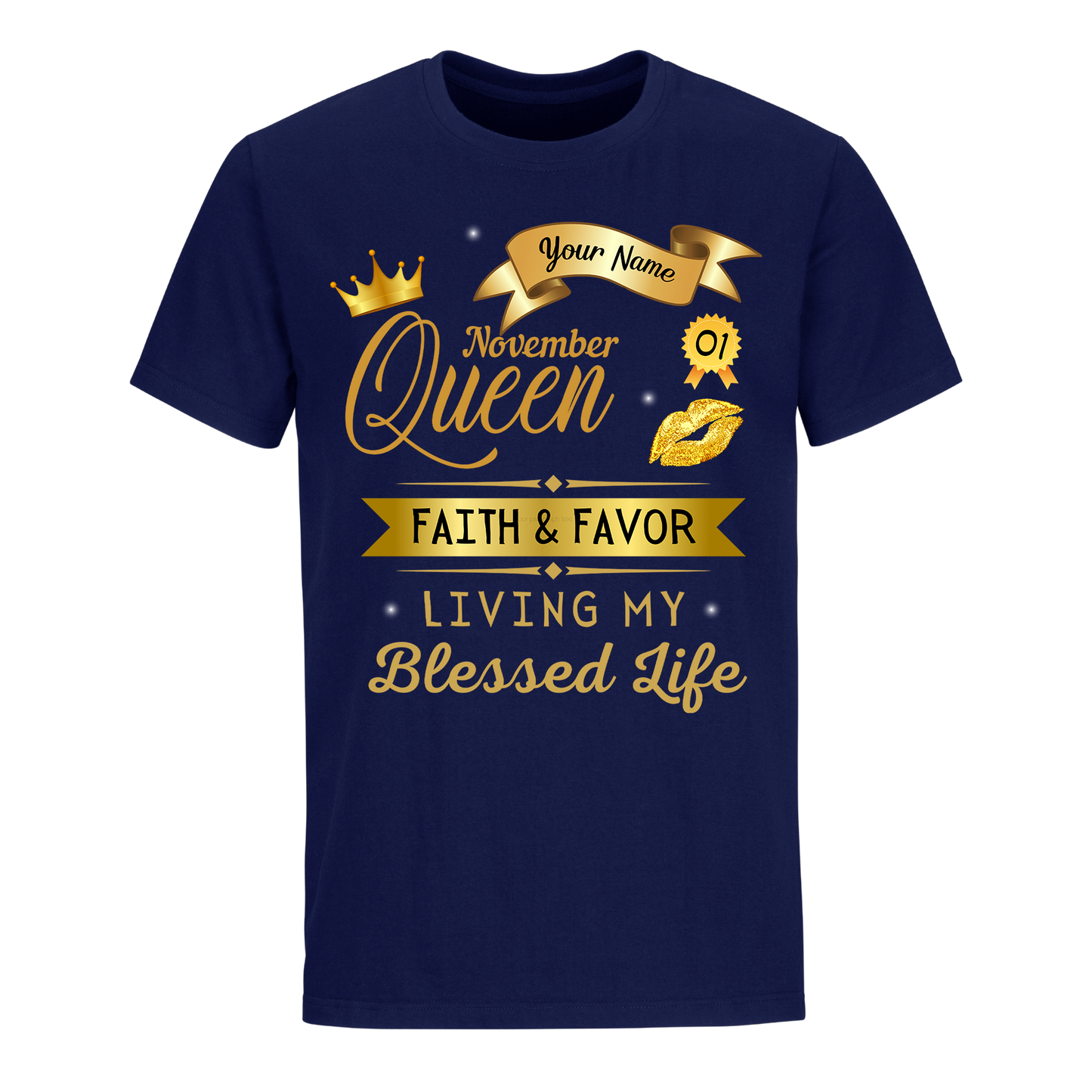 NOVEMBER PERSONALIZABLE FAITH AND FAVOUR SHIRT