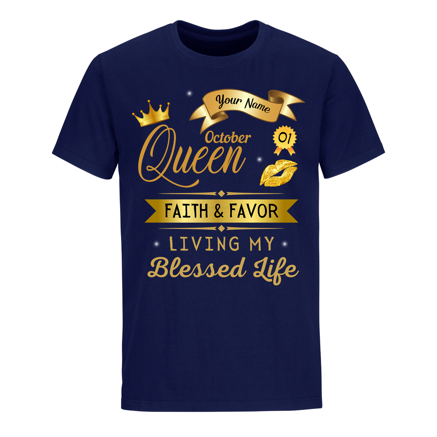 OCTOBER PERSONALIZABLE FAITH AND FAVOUR SHIRT