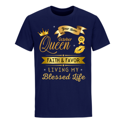 OCTOBER PERSONALIZABLE FAITH AND FAVOUR SHIRT
