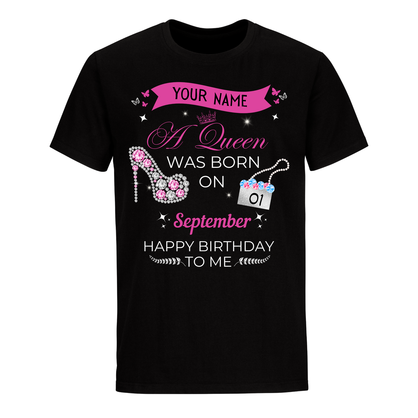 SEPTEMBER PERSONALIZABLE QUEEN SHIRT