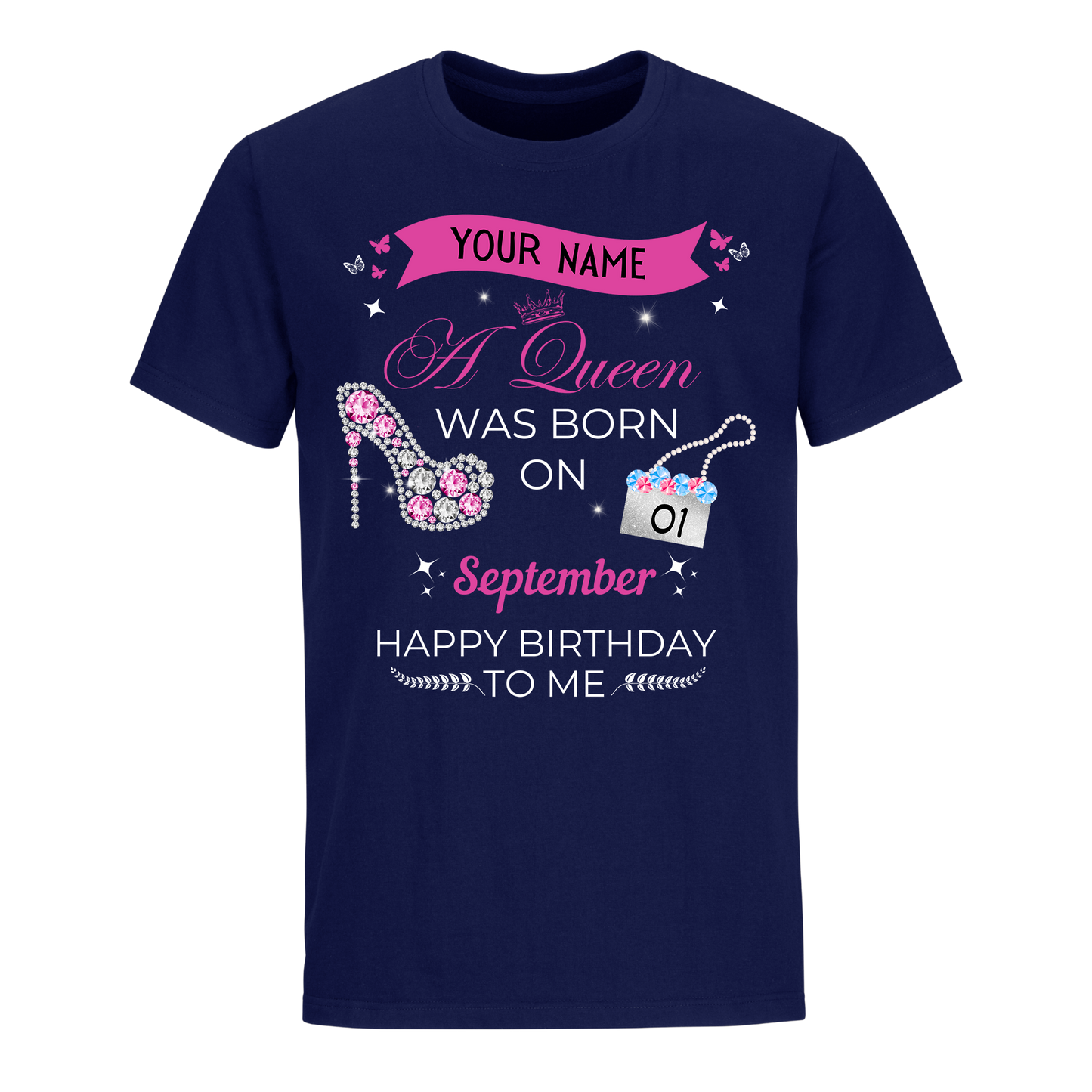 SEPTEMBER PERSONALIZABLE QUEEN SHIRT