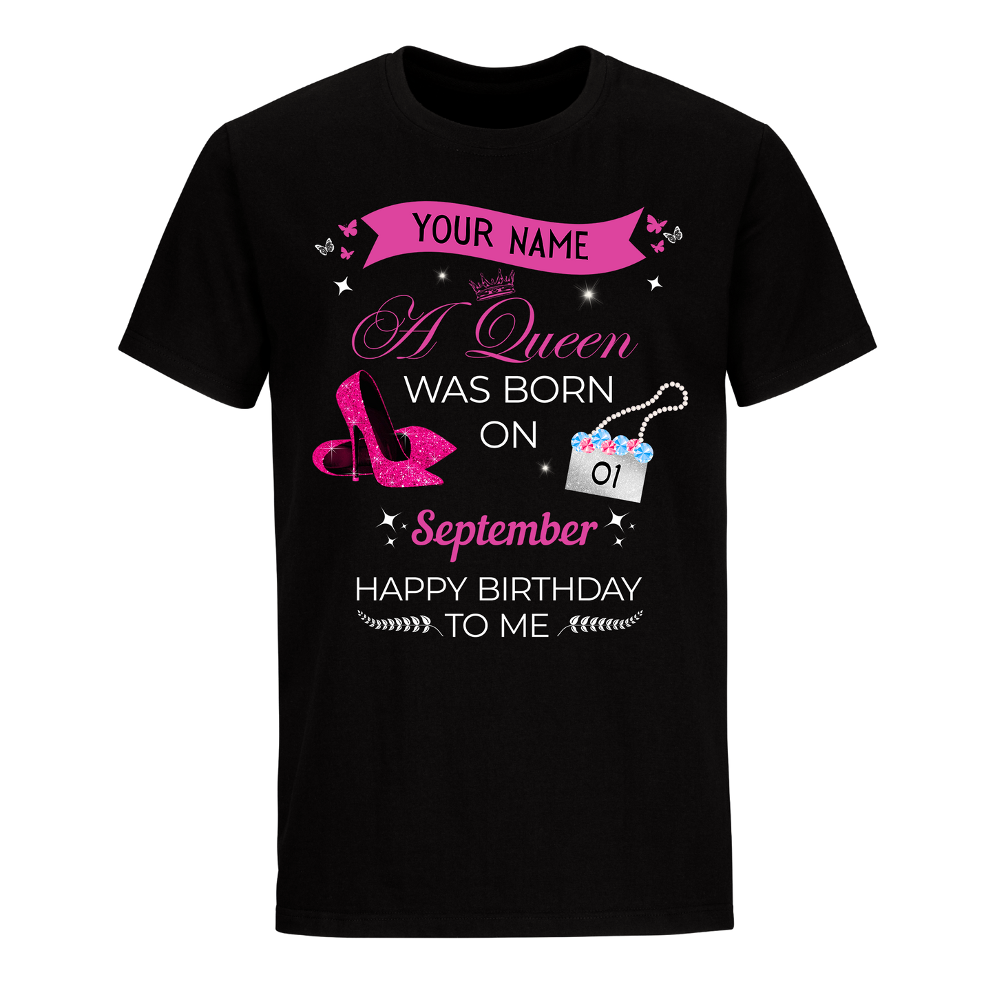 SEPTEMBER PERSONALIZABLE BIRTHDAY SHIRT