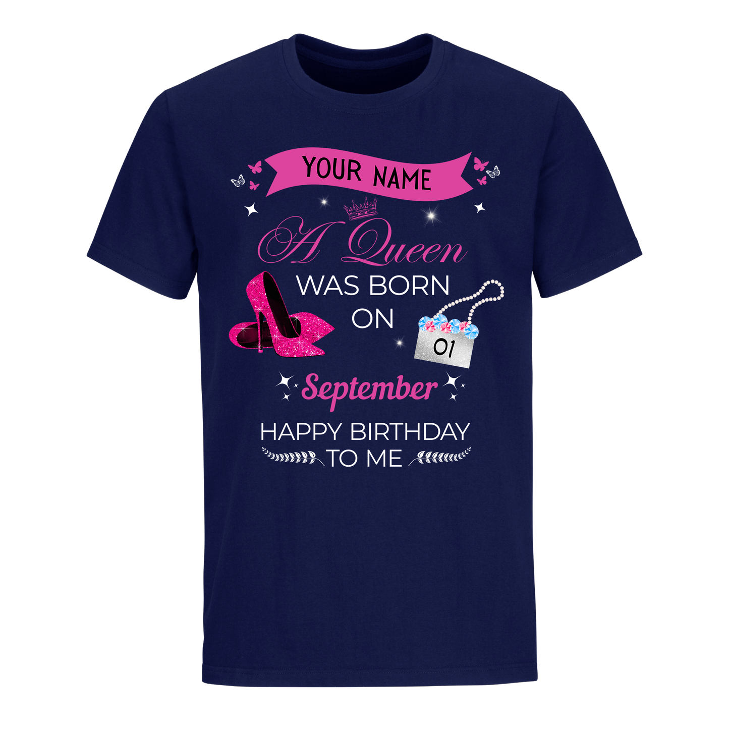 SEPTEMBER PERSONALIZABLE BIRTHDAY SHIRT