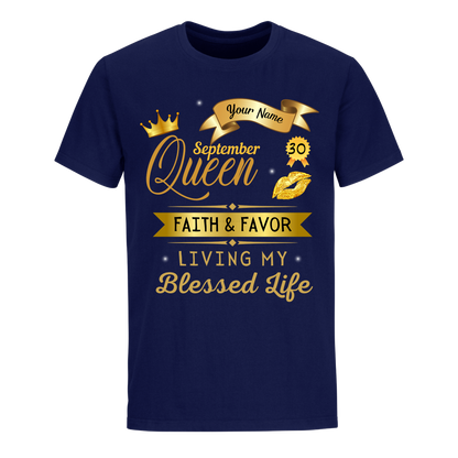 SEPTEMBER PERSONALIZABLE FAITH AND FAVOUR SHIRT