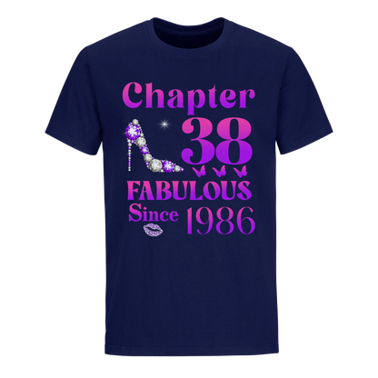 38 FABULOUS SINCE 1986 UNISEX SHIRT