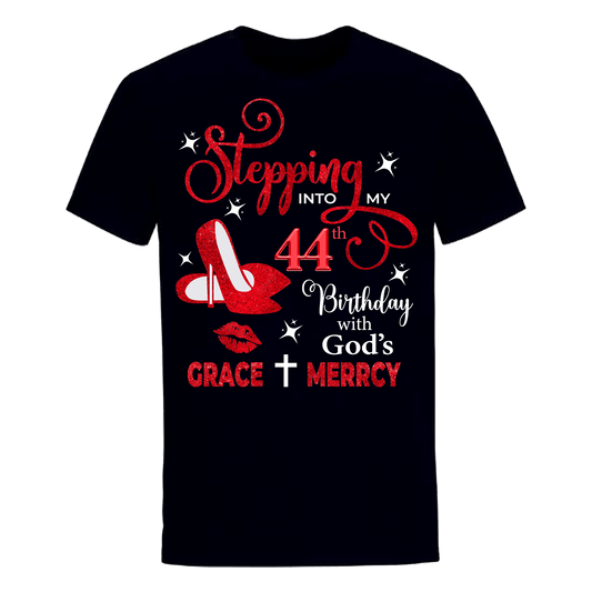 44TH BIRTHDAY WITH GOD'S GRACE & MERCY SHIRT