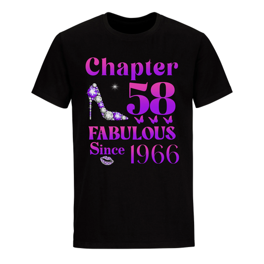 58 FABULOUS SINCE 1966 UNISEX SHIRT