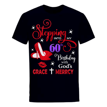 60TH BIRTHDAY WITH GOD'S GRACE & MERCY SHIRT