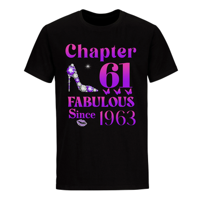 61 FABULOUS SINCE 1963 UNISEX SHIRT