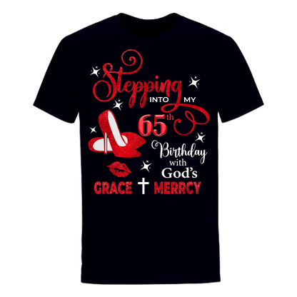 65TH BIRTHDAY WITH GOD'S GRACE & MERCY SHIRT