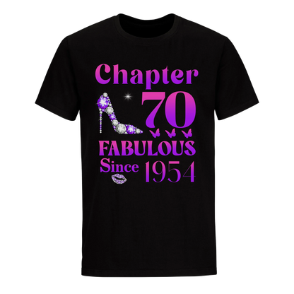 70TH FABULOUS SINCE 1954 UNISEX SHIRT