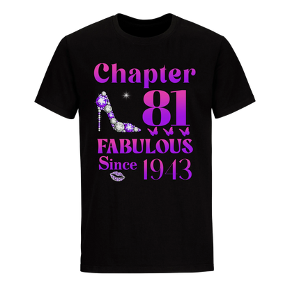 81 FABULOUS SINCE 1943 UNISEX SHIRT