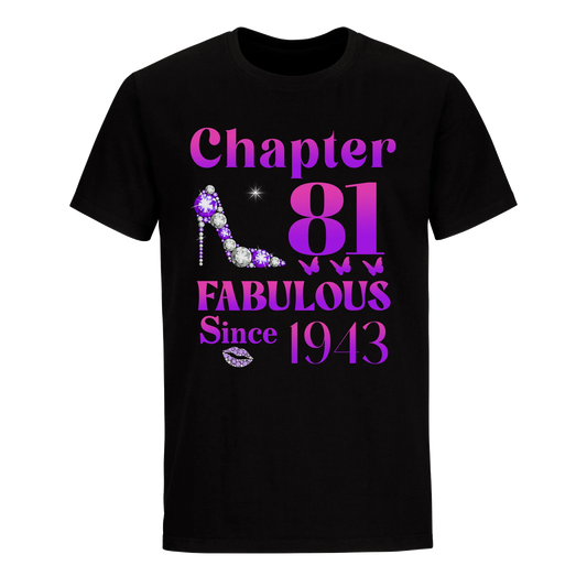 81 FABULOUS SINCE 1943 UNISEX SHIRT