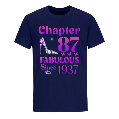 87 FABULOUS SINCE 1937 UNISEX SHIRT