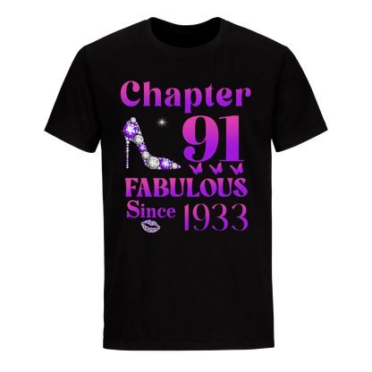 91 FABULOUS SINCE 1933 UNISEX SHIRT