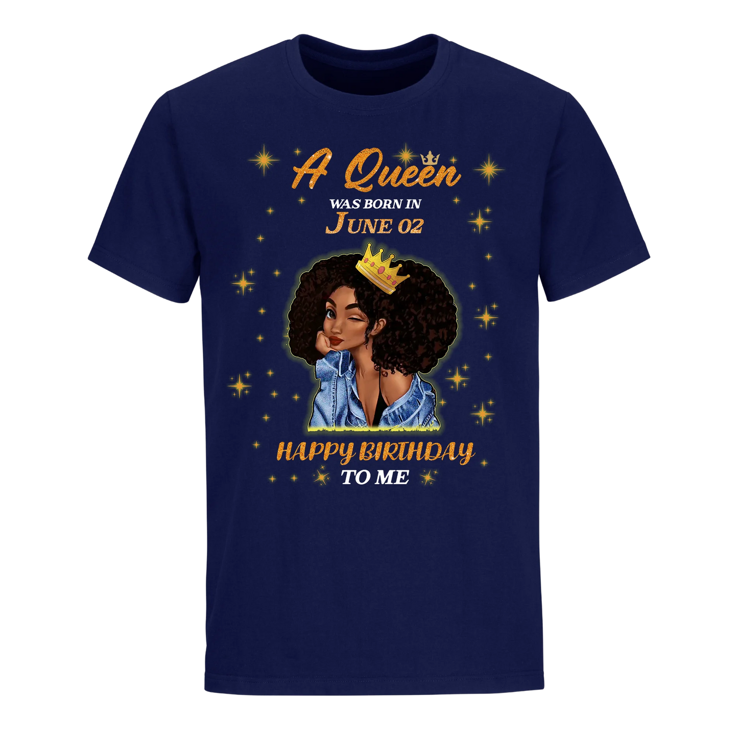 A QUEEN WAS BORN IN JUNE 2ND UNISEX SHIRT