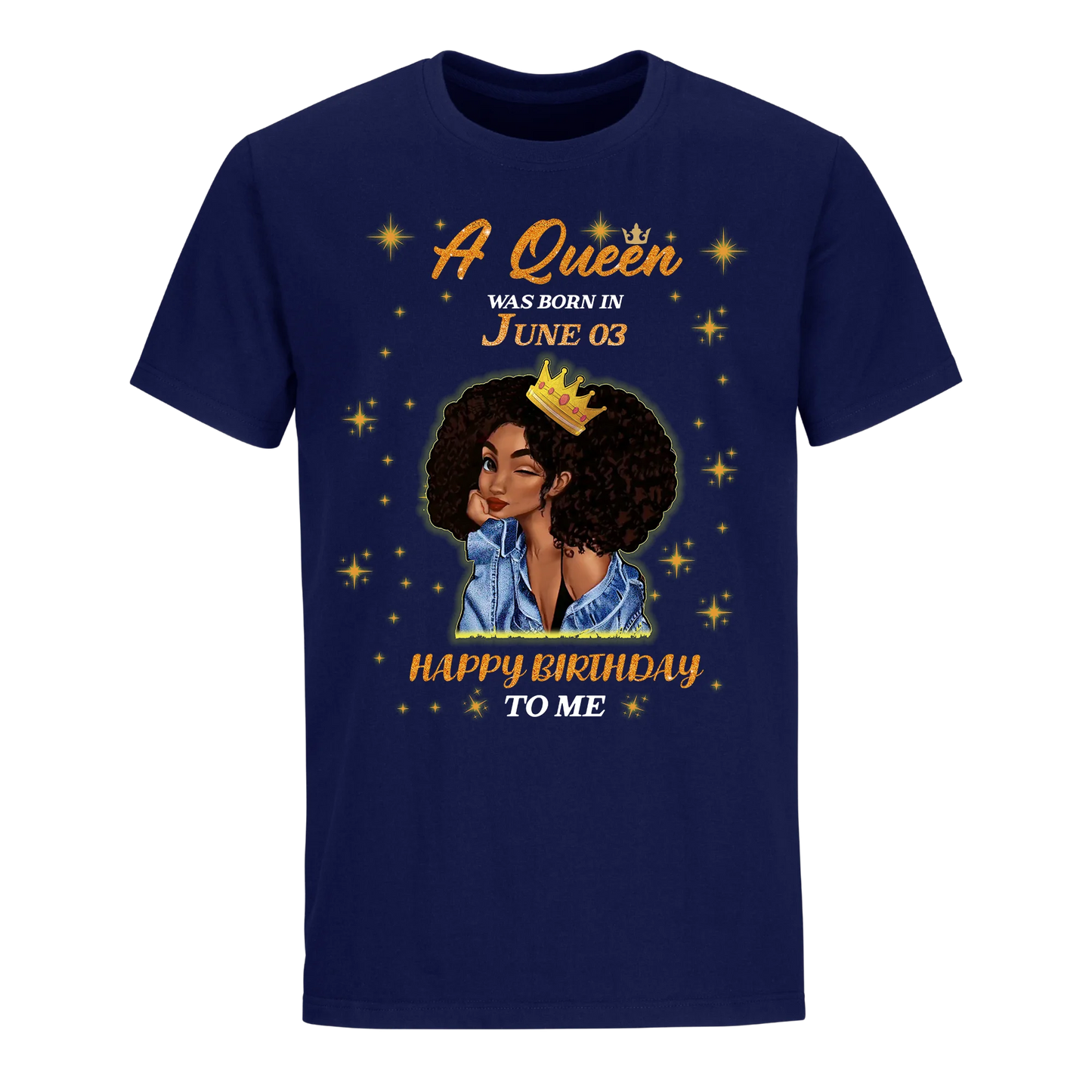 A QUEEN WAS BORN IN JUNE 3RD UNISEX SHIRT