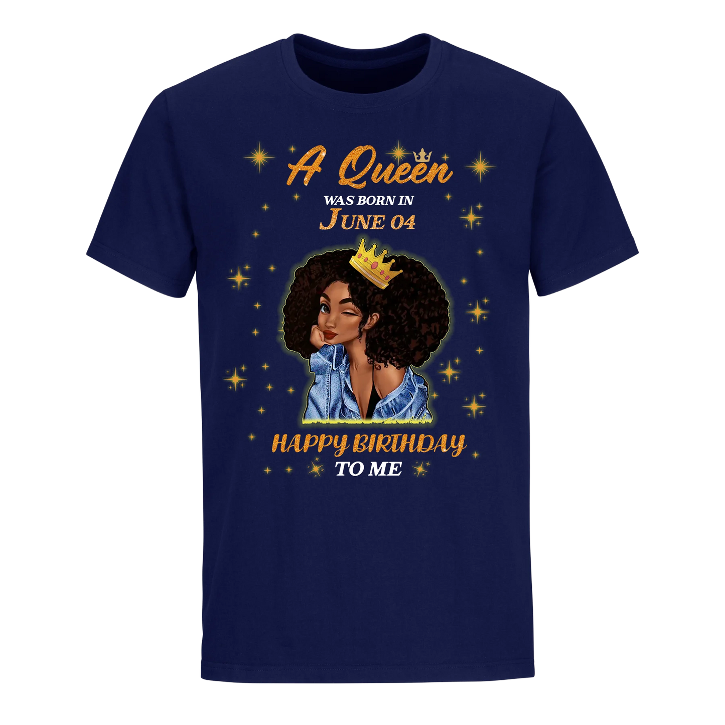 A QUEEN WAS BORN IN JUNE 4TH UNISEX SHIRT