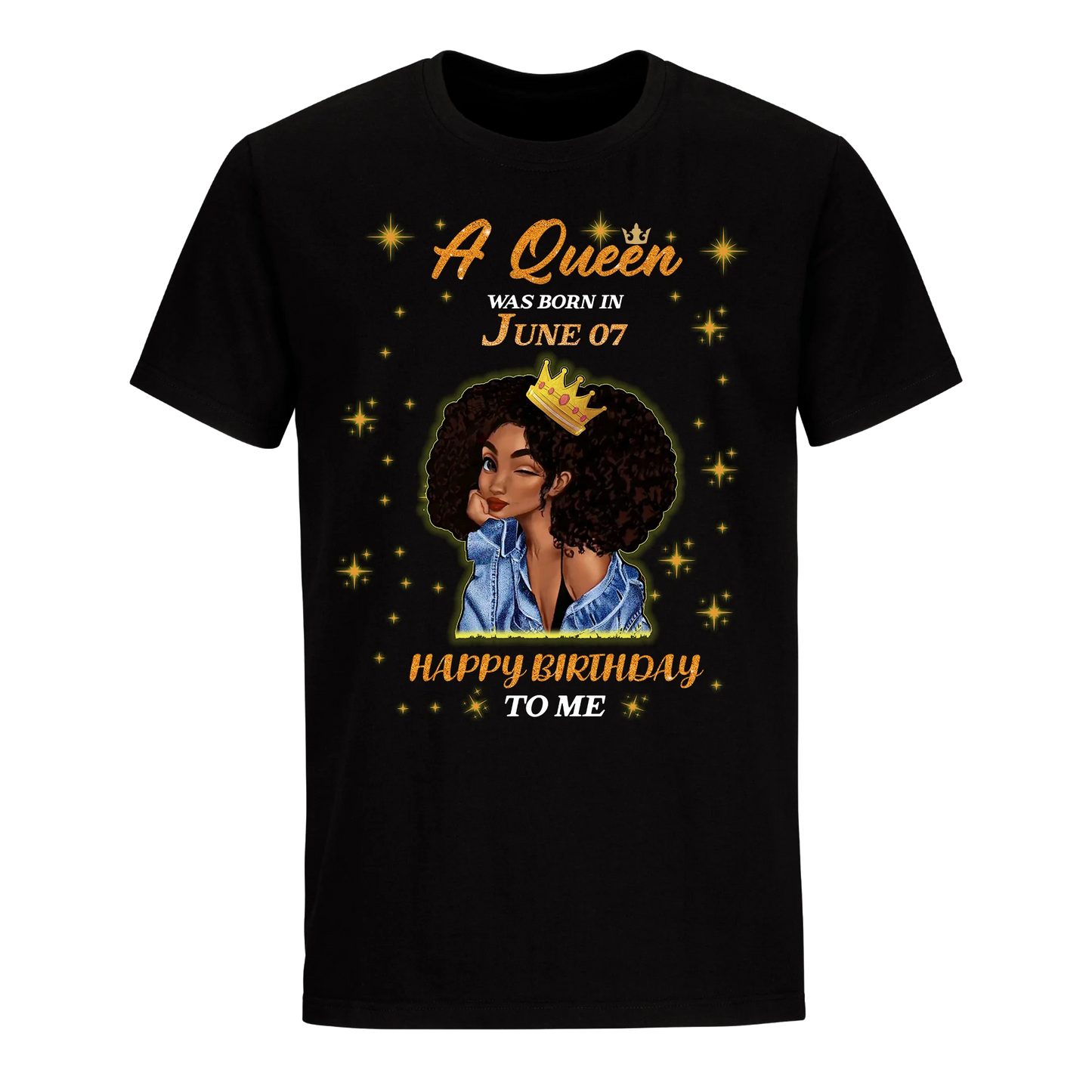 A QUEEN WAS BORN IN JUNE 7TH UNISEX SHIRT