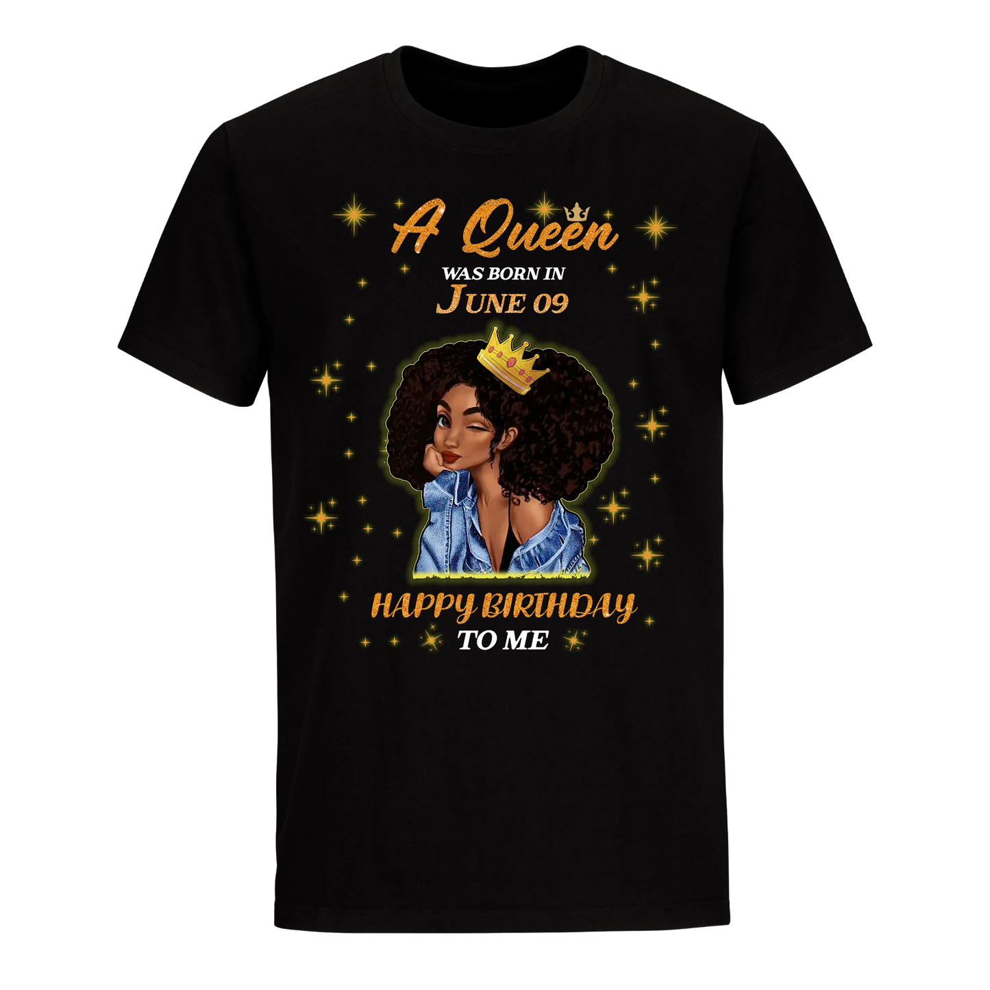 A QUEEN WAS BORN IN JUNE 9TH UNISEX SHIRT