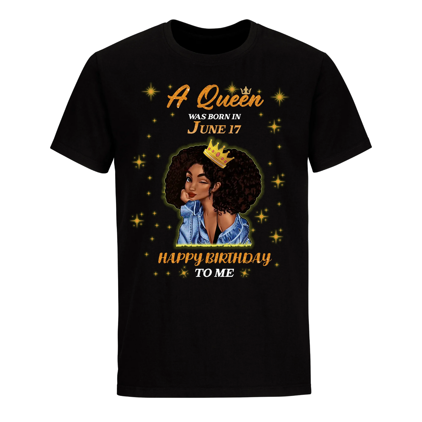 A QUEEN WAS BORN IN JUNE 17TH UNISEX SHIRT