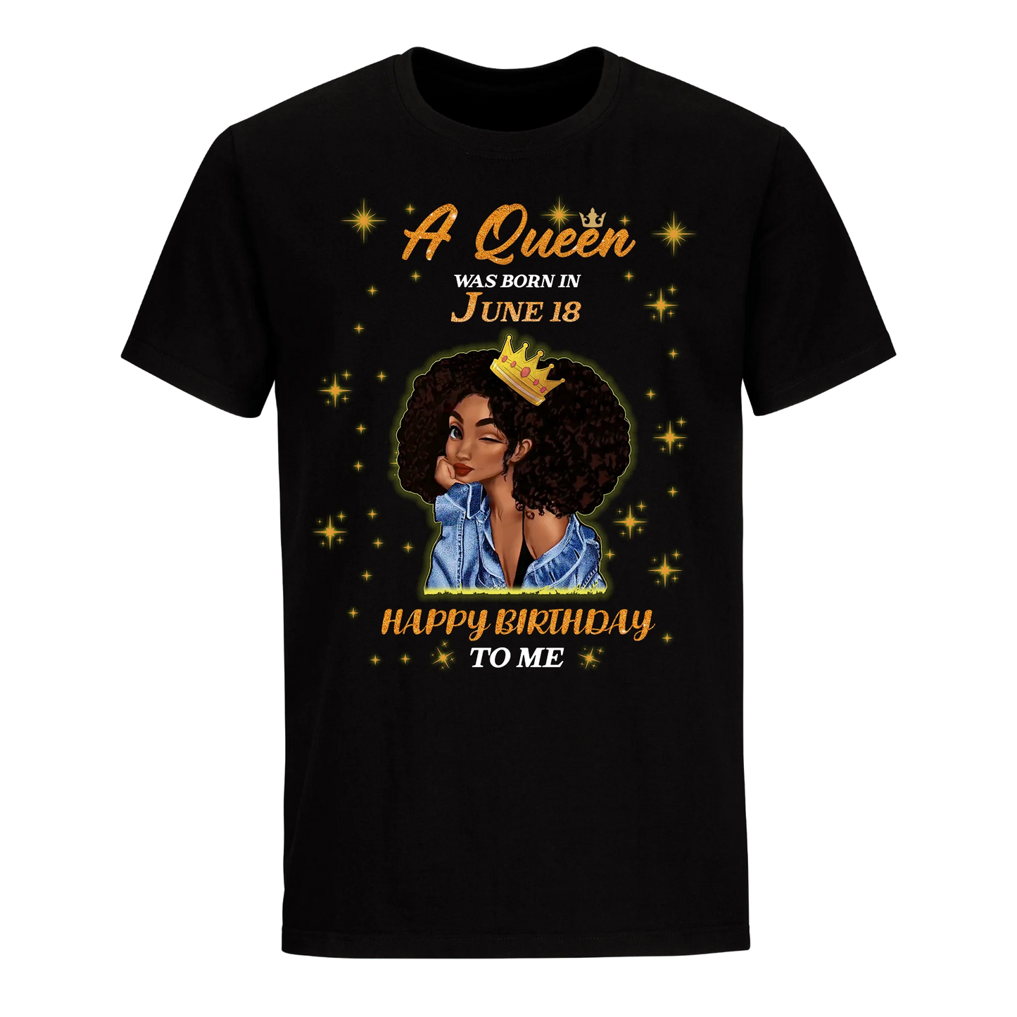 A QUEEN WAS BORN IN JUNE 18TH UNISEX SHIRT