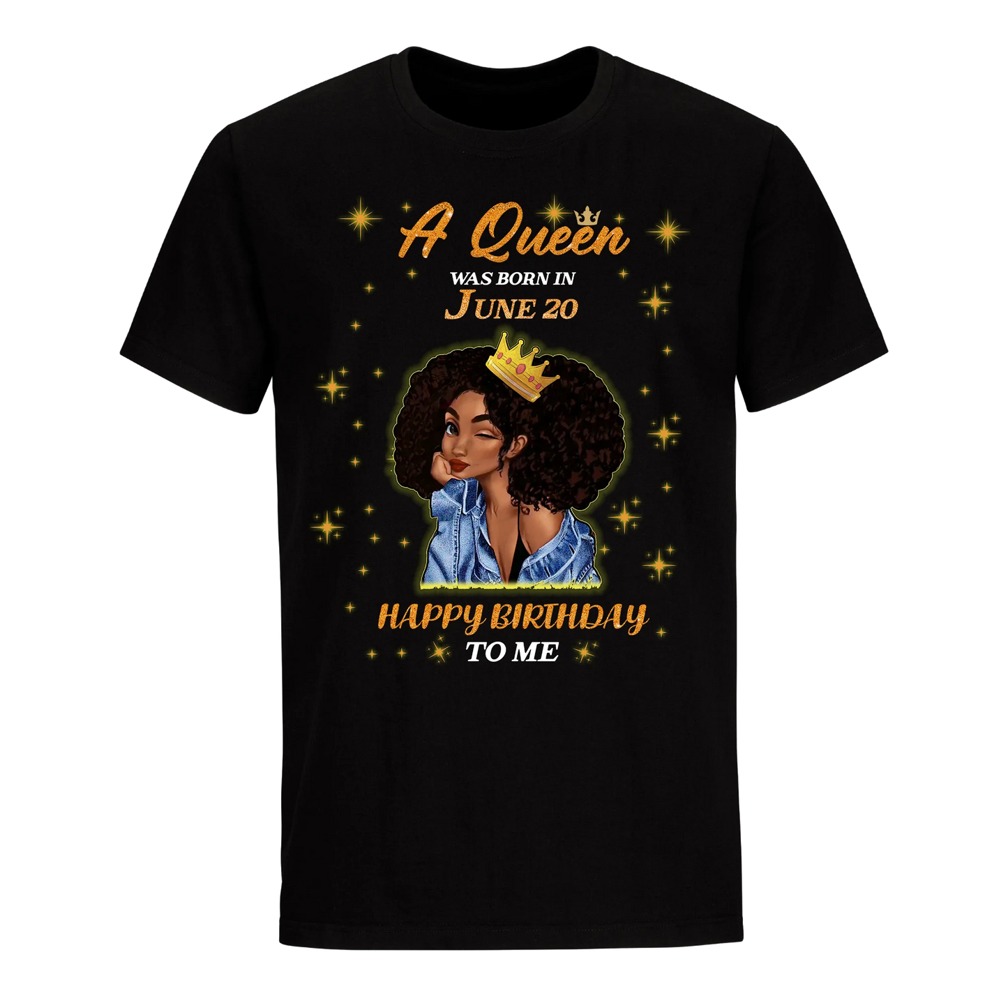 A QUEEN WAS BORN IN JUNE 20TH UNISEX SHIRT