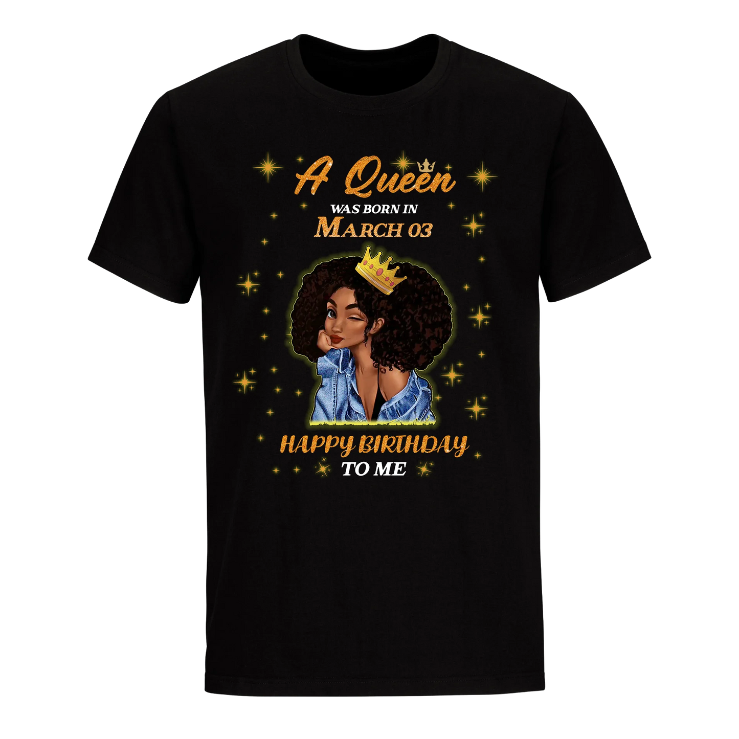 A QUEEN WAS BORN IN MARCH 3RD UNISEX SHIRT