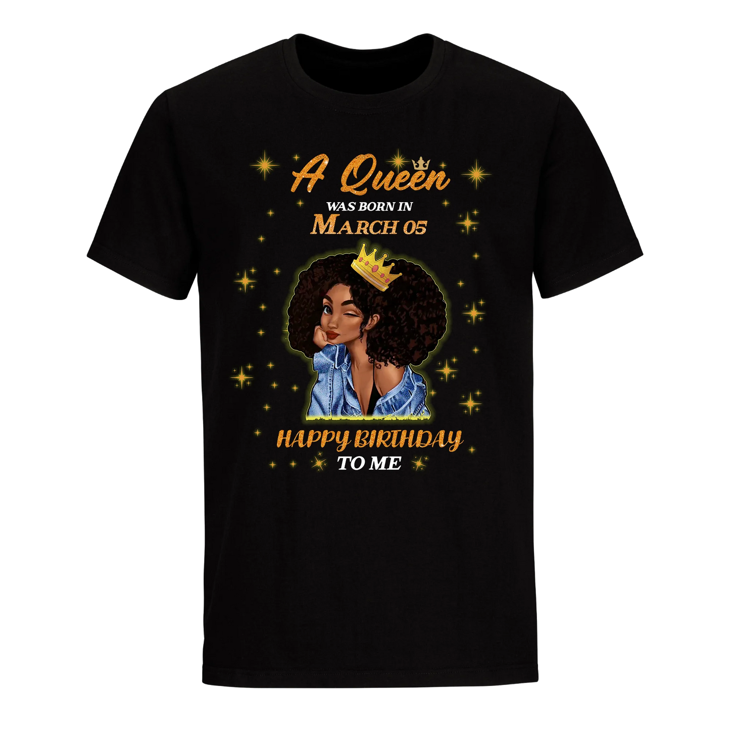 A QUEEN WAS BORN IN MARCH 5TH UNISEX SHIRT