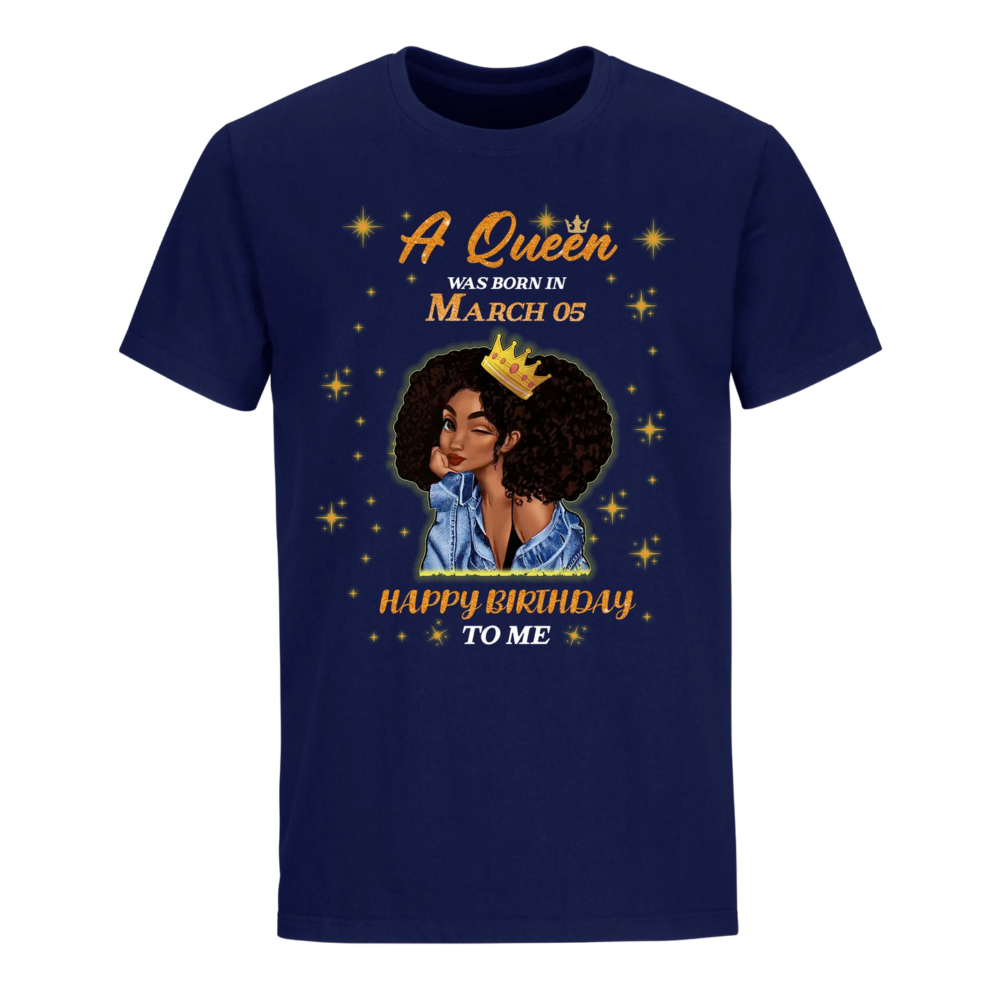 A QUEEN WAS BORN IN MARCH 5TH UNISEX SHIRT