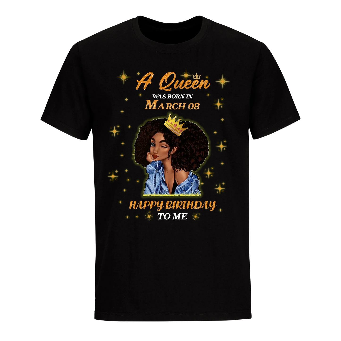 A QUEEN WAS BORN IN MARCH 8TH UNISEX SHIRT