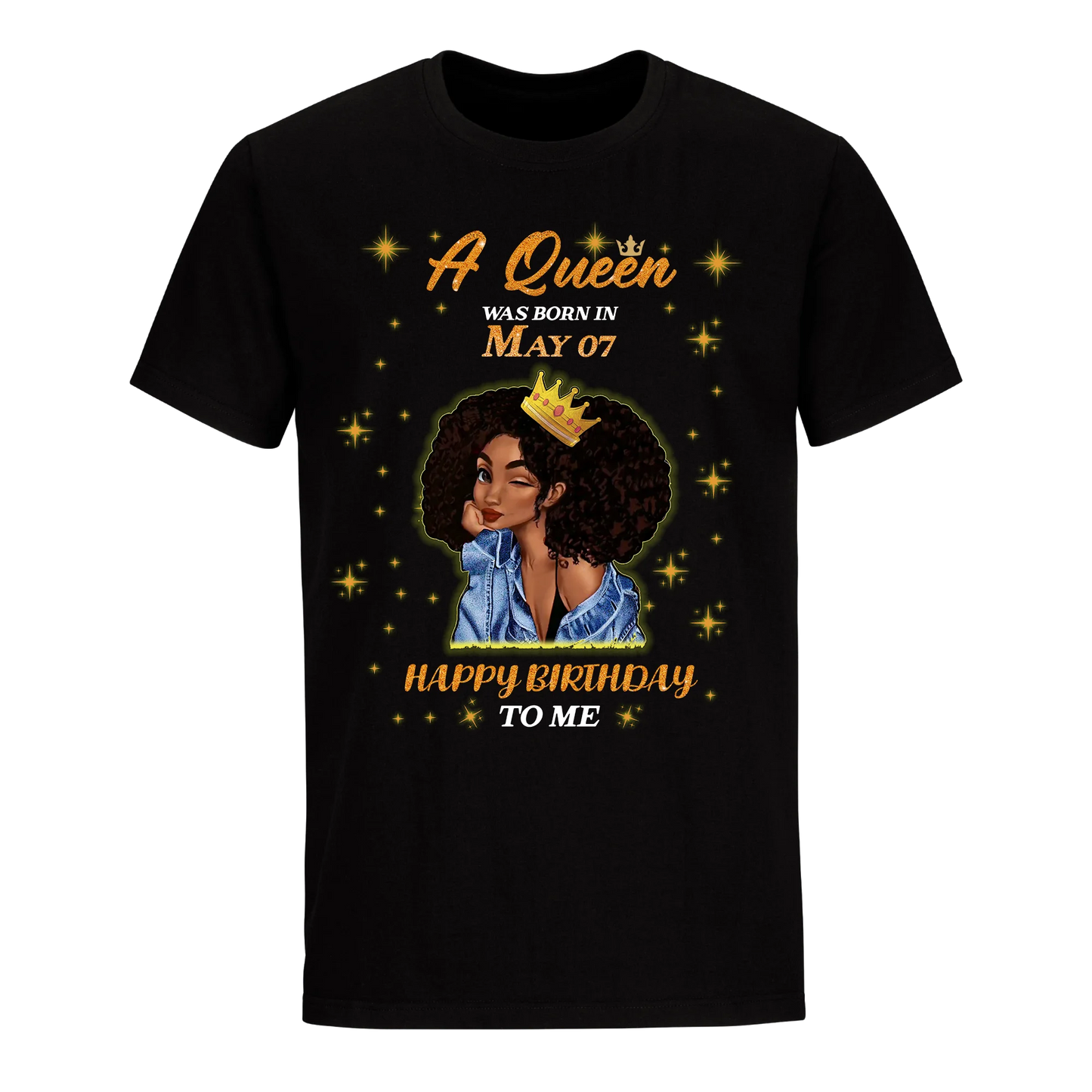 A QUEEN WAS BORN IN MAY 7TH UNISEX SHIRT