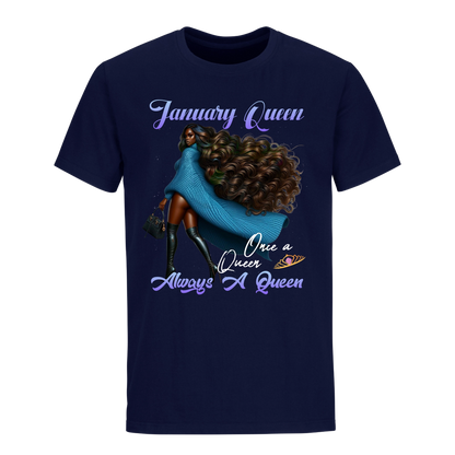 ALWAYS A QUEEN JANUARY UNISEX SHIRT