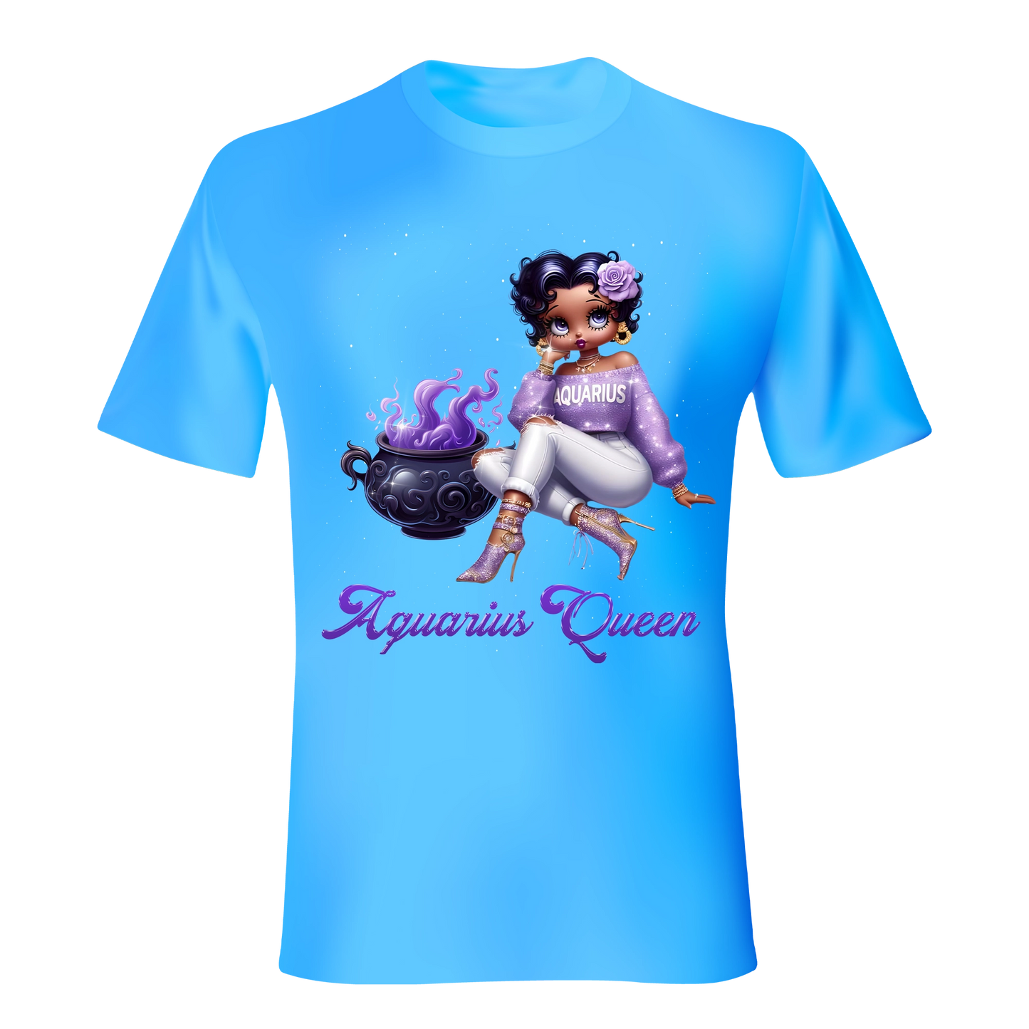 AQUARIUS QUEEN ZODIAC SUNSIGN UNISEX SHIRT