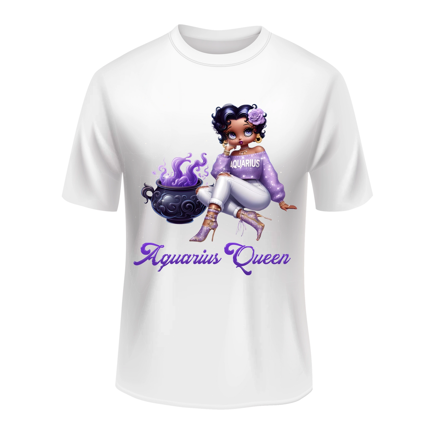 AQUARIUS QUEEN ZODIAC SUNSIGN UNISEX SHIRT