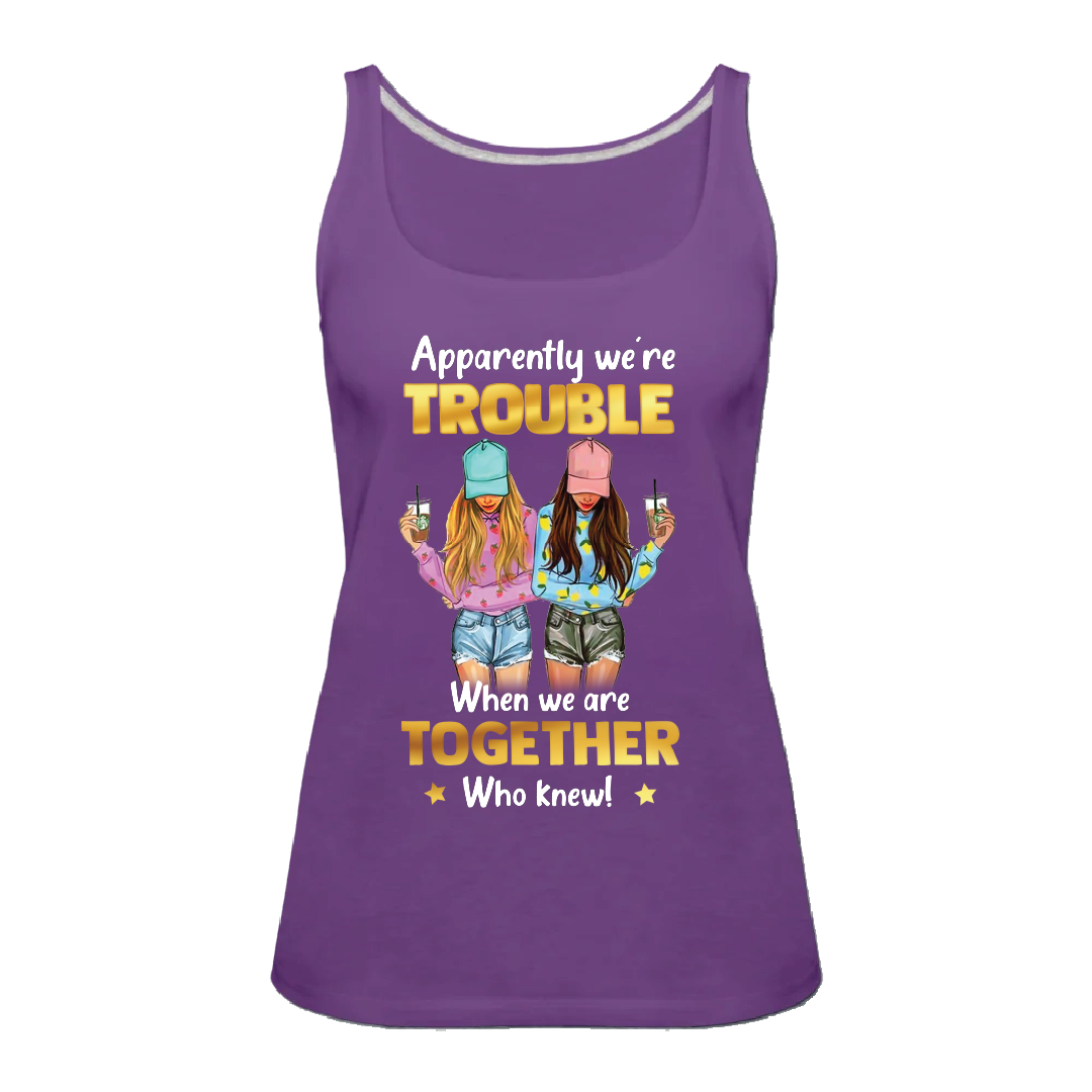 Trouble Together Premium Racerback Tank