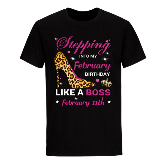 BIRTHDAY BOSS FEBRUARY 11TH UNISEX SHIRT