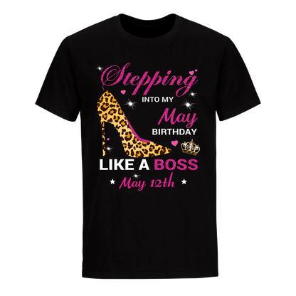 BIRTHDAY BOSS MAY 12TH UNISEX SHIRT