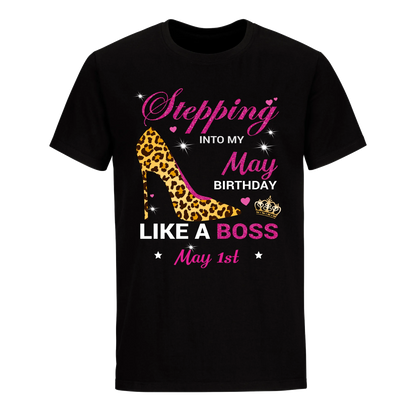 BIRTHDAY BOSS MAY 1ST UNISEX SHIRT