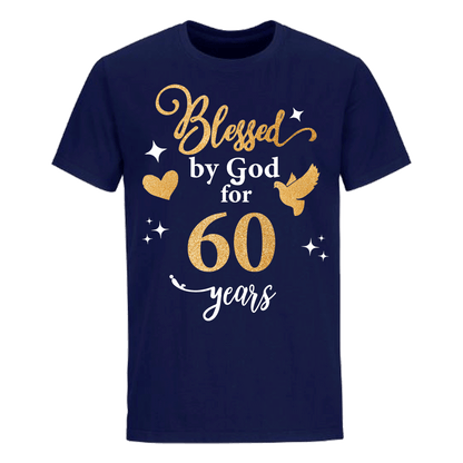 BLESSED BY GOD FOR 60 YEARS UNISEX SHIRT