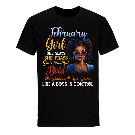 BOSS IN CONTROL FEBRUARY UNISEX SHIRT