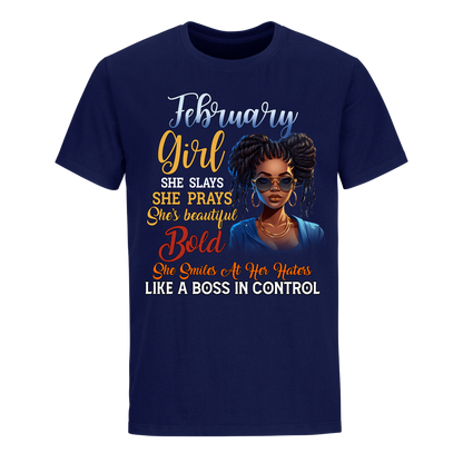 BOSS IN CONTROL FEBRUARY UNISEX SHIRT