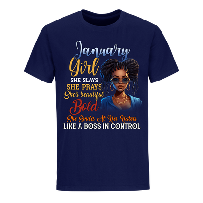 BOSS IN CONTROL JANUARY UNISEX SHIRT