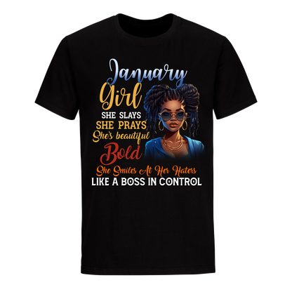 BOSS IN CONTROL JANUARY UNISEX SHIRT