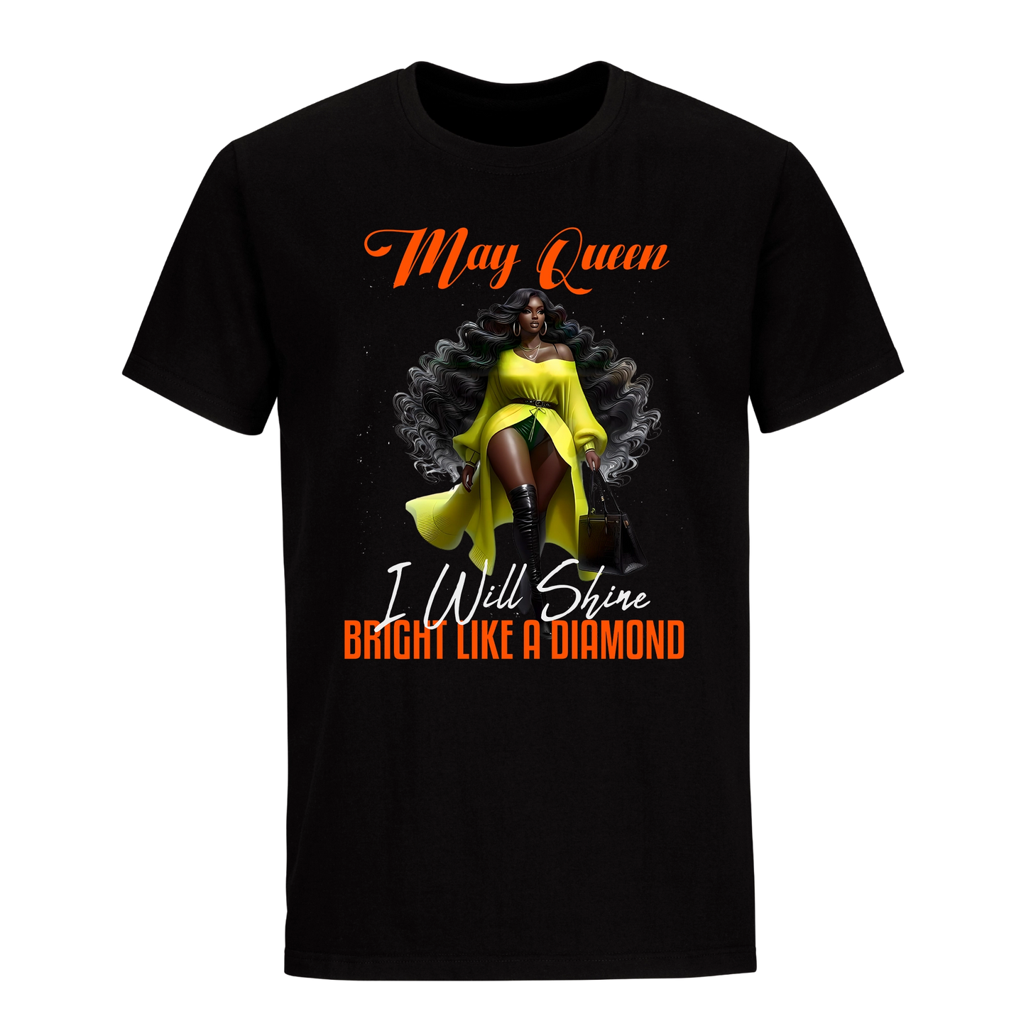 BRIGHT LIKE A DIAMOND MAY QUEEN UNISEX SHIRT