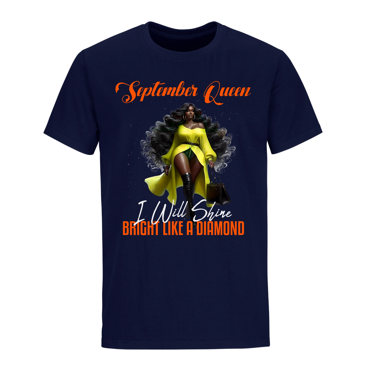 BRIGHT LIKE A DIAMOND SEPTEMBER QUEEN UNISEX SHIRT