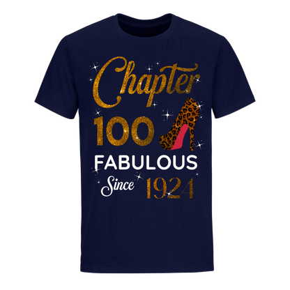 CHAPTER 100TH FABULOUS SINCE 1924 GOLDEN UNISEX SHIRT