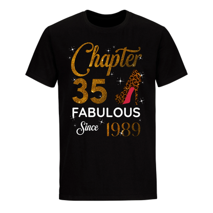 CHAPTER 35 FABULOUS SINCE 1989 UNISEX SHIRT GOLDEN