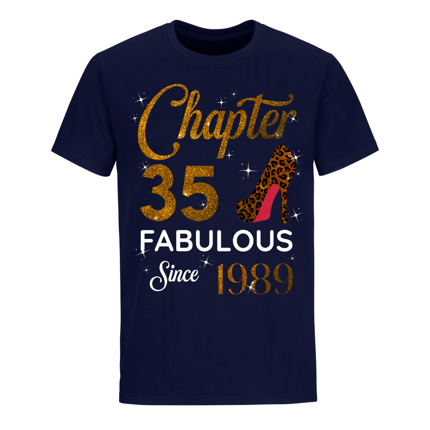 CHAPTER 35TH FABULOUS SINCE 1989 GOLDEN UNISEX SHIRT