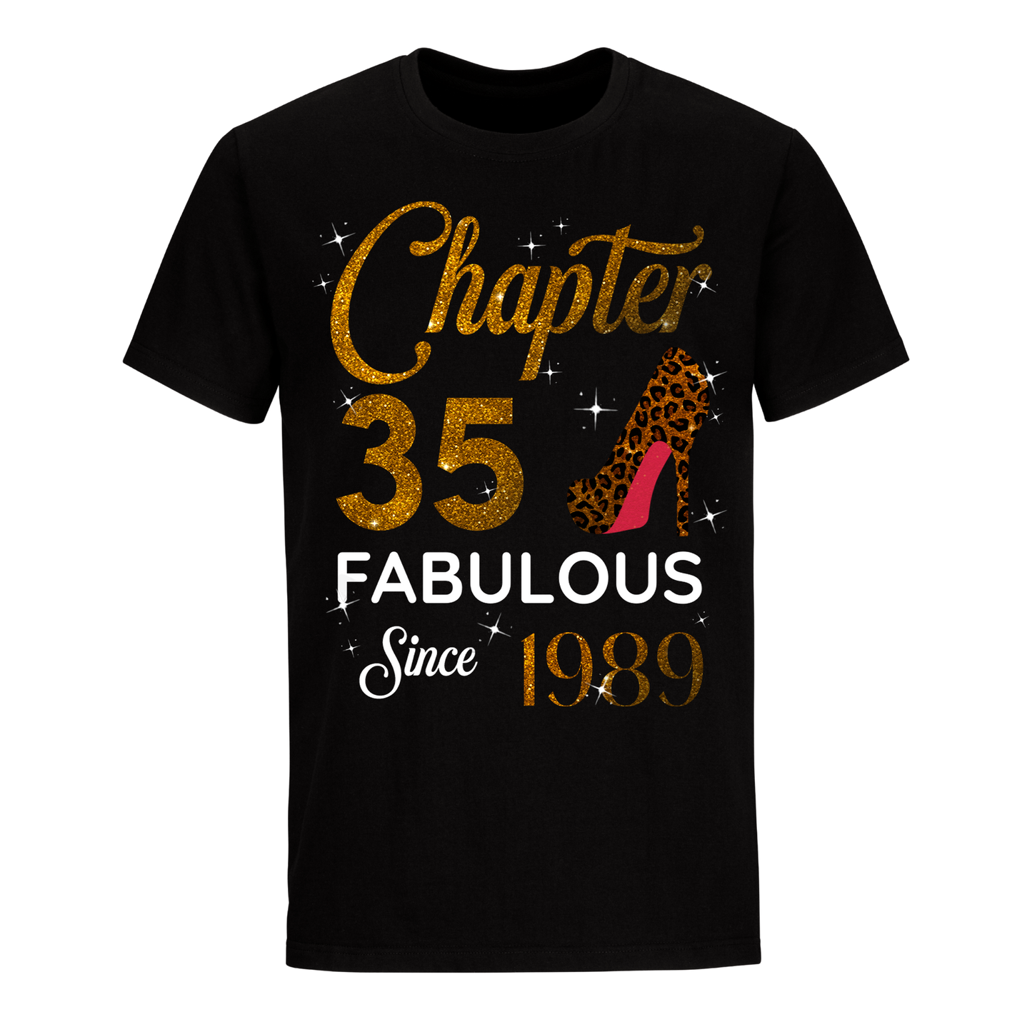 CHAPTER 35TH FABULOUS SINCE 1989 GOLDEN UNISEX SHIRT